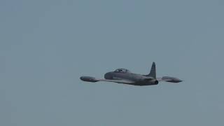 Duxford Battle of Britain Air show MIG15 & T33 Silver Star take off  21sep19 427p