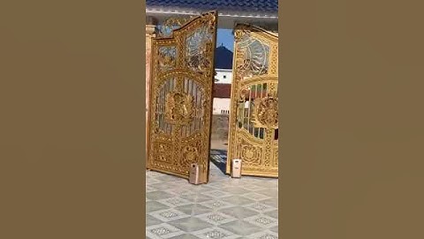 mô tơ cổng 2 cánh, cổng nhôm đúc tự động,  mô tơ con rùa