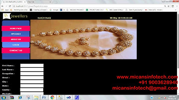 ONLINE JEWELLERY MANAGEMENT SYSTEM- IEEE PROJECTS 2018