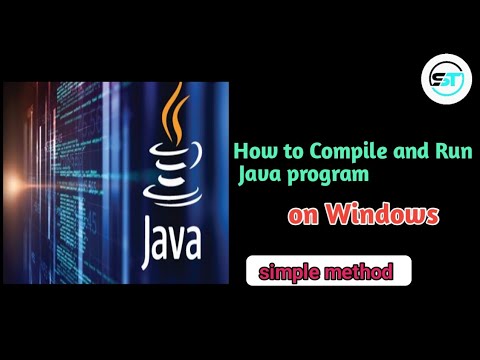 How to compile and run Java program on windows | on CMD - YouTube