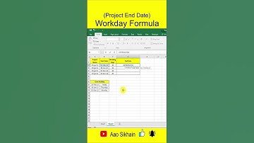 workday formula in excel