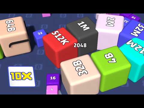 Cube 2048.io Game 🎲 A NEW GAME  2026🎲 CUBES SNAKE 2048.io Gameplay