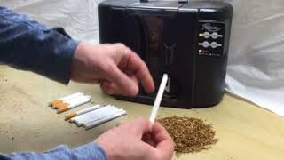 Rolling 100mm Cigarettes on the Revolution Electric Cigarette Making Machine