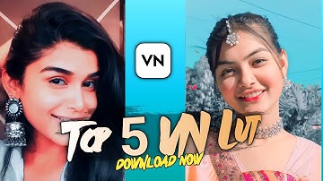 Top 5 Custom VN Luts Filter To VN Video Editor App 2022