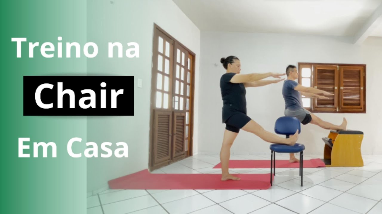 Treino de Pilates na Chair Adaptado em Casa YouTube