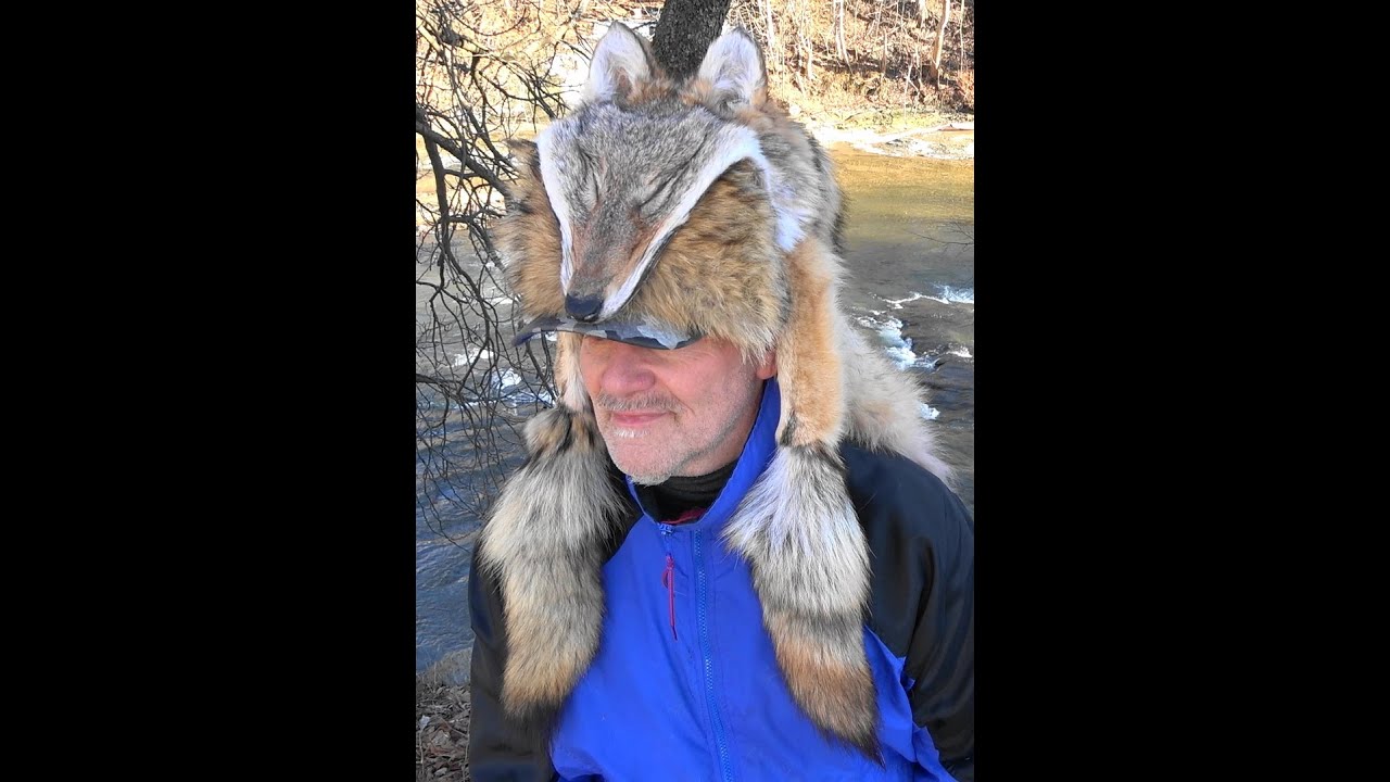 mens  coyote fur hat