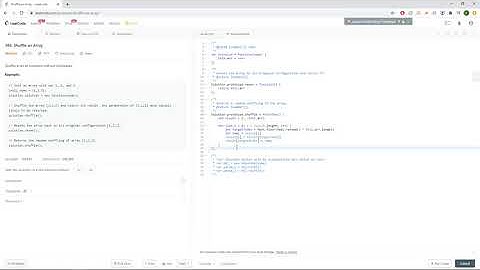 LeetCode 384:  Shuffle an Array