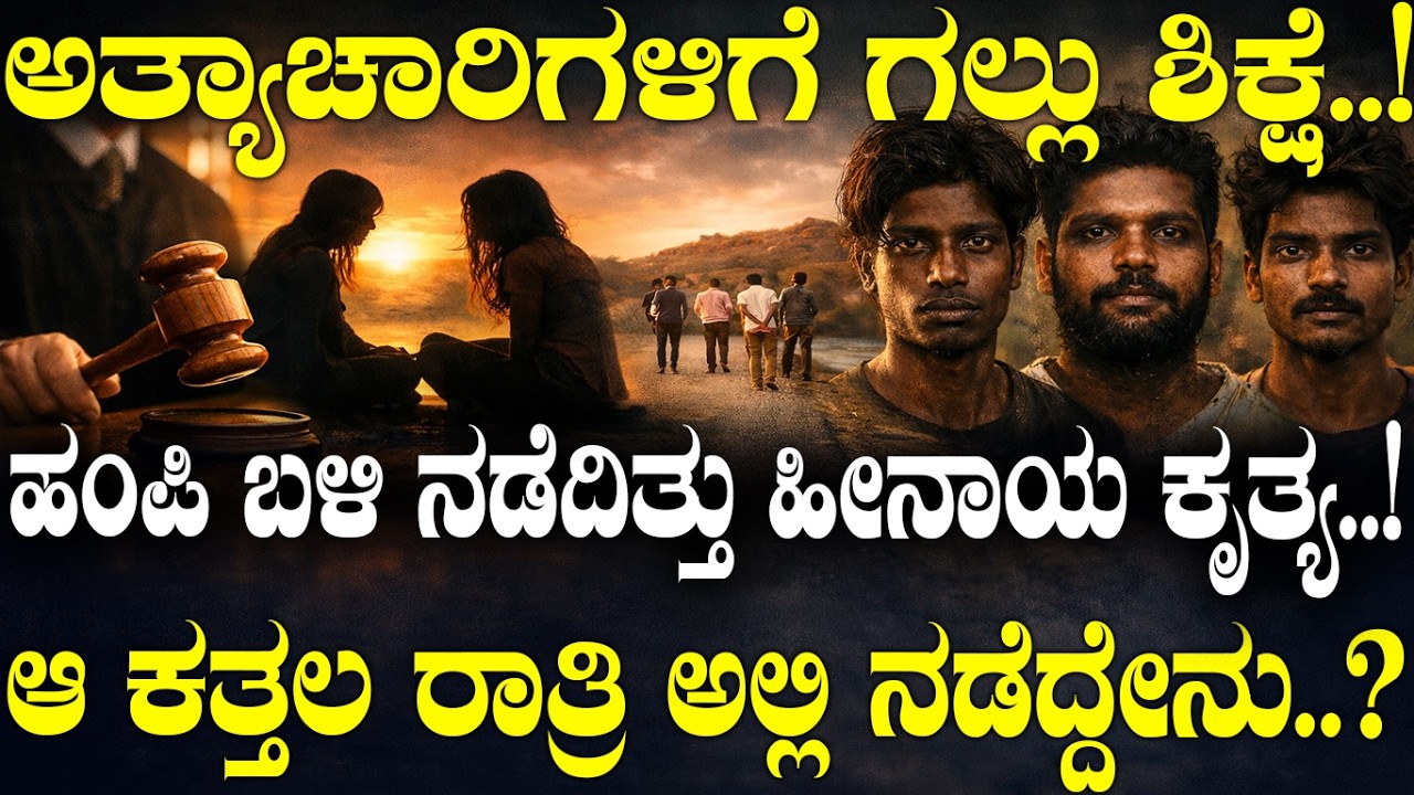 ಹಂಪಿ ಬಳಿ ನಡೆದಿತ್ತು ಹೀನಾಯ ಕೃತ್ಯ..! ಆ ಕತ್ತಲ ರಾತ್ರಿ ಅಲ್ಲಿ ನಡೆದ್ದೇನು..?