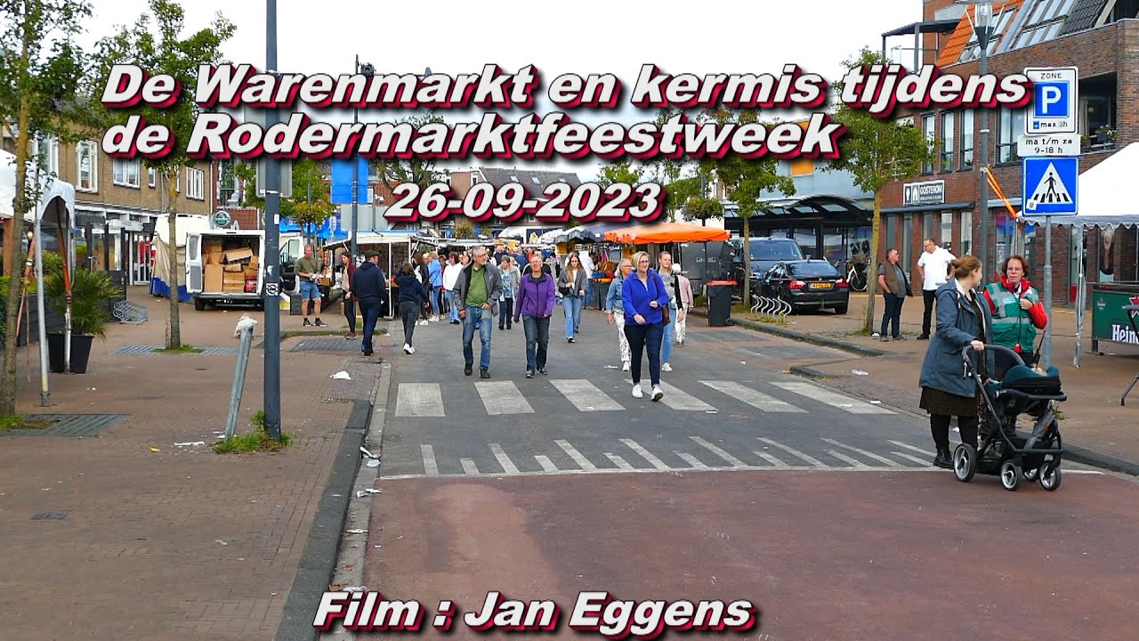 De Warenmarkt en kermis tijdens de Rodermarktfeestweek 26 09 2023