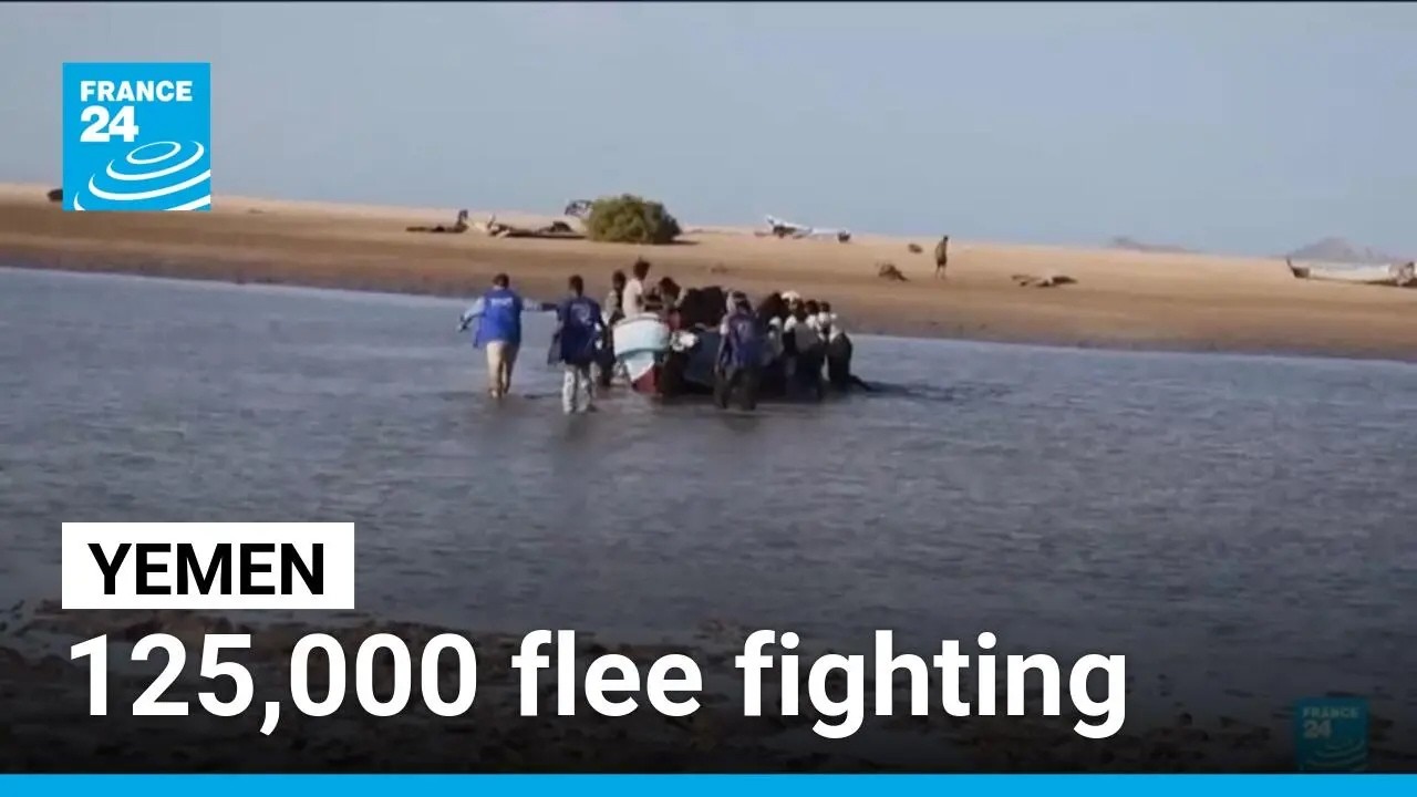 ‘We cried the whole way’: Refugees flee Yemen fighting • FRANCE 24 English