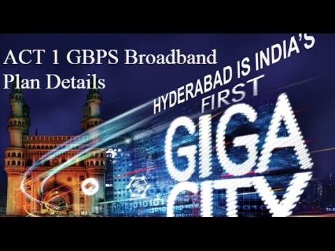ACT 1 Gbps Broadband Plan Details-ACT Fibernet launches 1 Gbps speed ...
