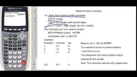 Simple Random Sampling