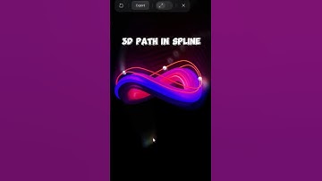 3d path animation in spline. design #uidesign #spline #uxdesign