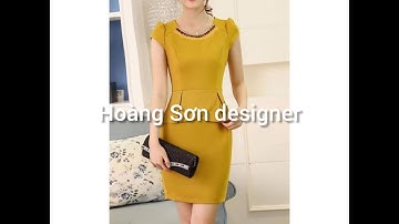 Hoàng sơn designer|Dạy cắt may cơ bản: hướng dẫn cách cắt đầm cổ tròn bổ mảnh nách theo mẫu