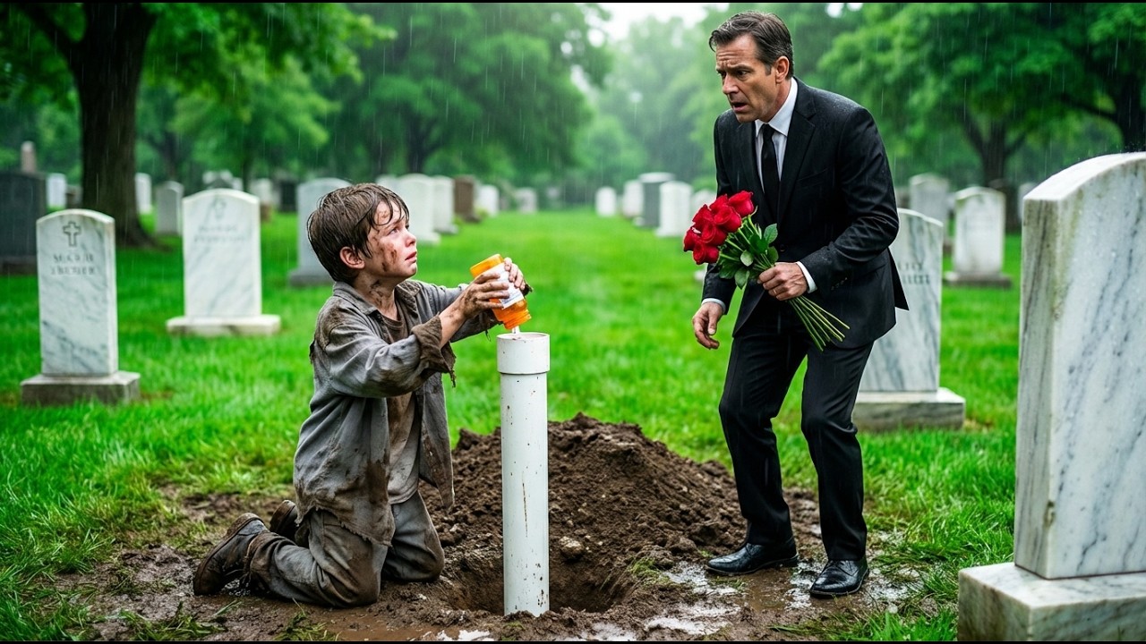 Mały żebrak wrzucał tabletki do rury: „Ona nie umarła! Krzyczy, że serce ją boli, to są jej leki”