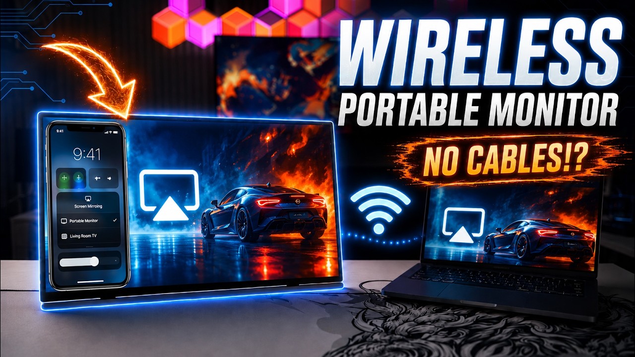 Wireless Monitor Computer Portable Pc Screen Display – UPERFECT