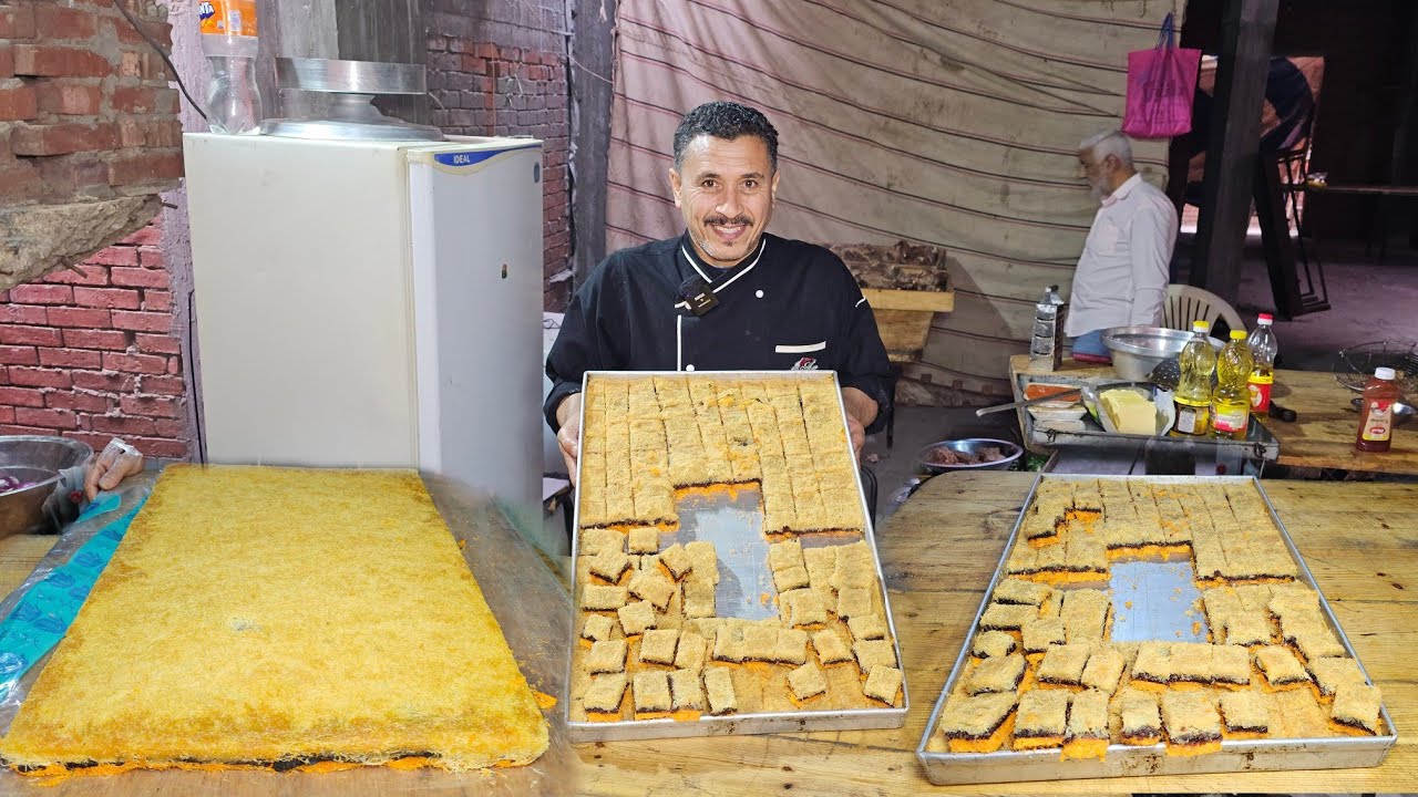 الكنافة بالعجوة او التمر على طريقة أكبر المحلات 😋 والسر في لونها وطعمها ✌️ الذ كنافه ممكن تاكلوها !