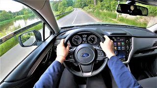 NEW 2021 Subaru Outback Field 2.5l 169HP - POV Test Drive - Fuel consumption check.