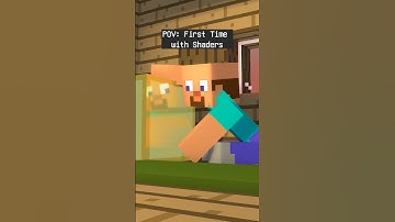 POV: You Just Installed Shaders for the First Time #minecraft #animation #gaming #memes #funny