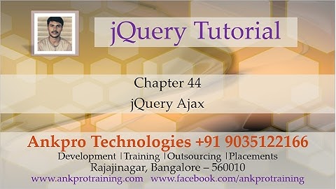 jQuery 44 - Ajax 1 - What is Ajax? How to use Ajax using jQuery?