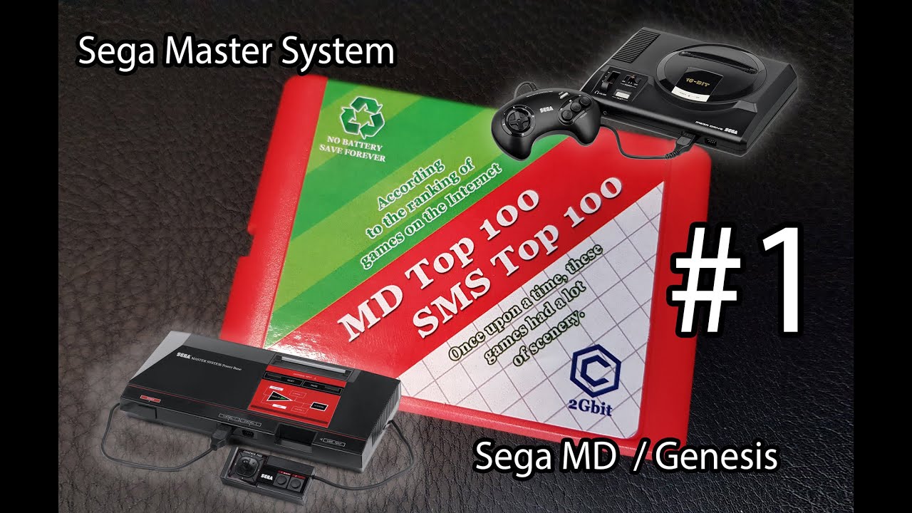 Игры Sega Master System на Sega MD  / Genesis ● Картридж 200 in 1  ● C AliExpress ● 100 MD + 100 SMS