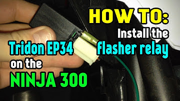 Installing Tridon EP34 LED flasher relay on the Kawasaki Ninja 300