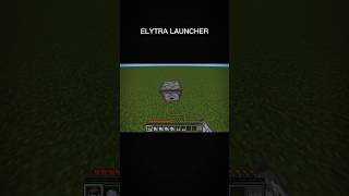 Minecraft ELYTRA LAUNCHER MCPE #shortsminecraft #viral