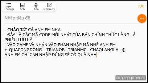 Mã CODE MỚI NHẤT BẢN CHÍNH GAME LÀNG LÁ PHIÊU LƯU KÝ