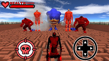 EPIC BATTLE SCP 096 VS SONIC TAPES VS RED HULK in Garry