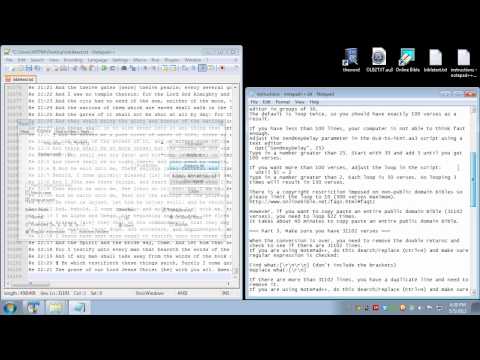 Converting Online Bible modules to a txt file, then to theWord, and then to MySword