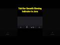 Tab Bar Smooth GlowingIndicator in Java #programming #java