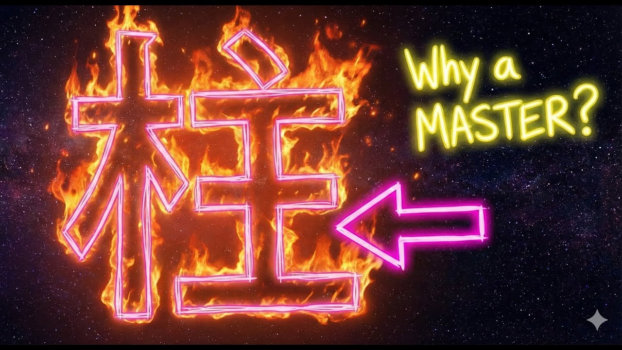 [ Kanji Mystery ] Why is there a "MASTER" in the Kanji for "Pillar" (Hashira) "柱" ?