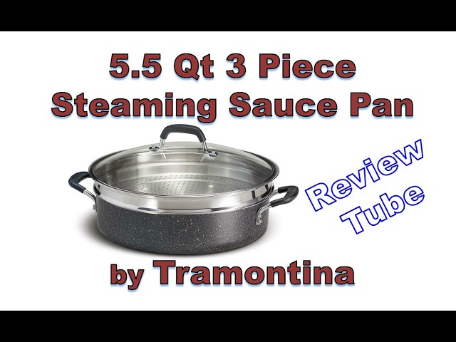 The Tramontina Steamer 5 1/2 Quart 3 Piece Pan Set 