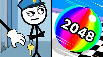 Thief Puzzle Vs Ball Run 2048 🔮🏀👨‍✈️👶 Max All Levels Android iOS Gameplay Ep 86