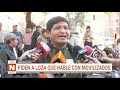 protesta de transporte pesado