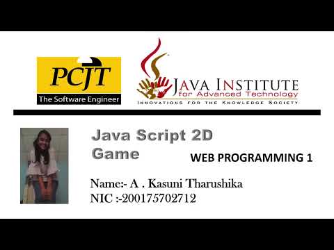 Java Institute selection programme 2D Game