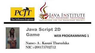 Java Institute selection programme 2D Game