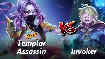 How to Templar Assassin mid vs Invoker (feat. gpk) | First 10 minutes