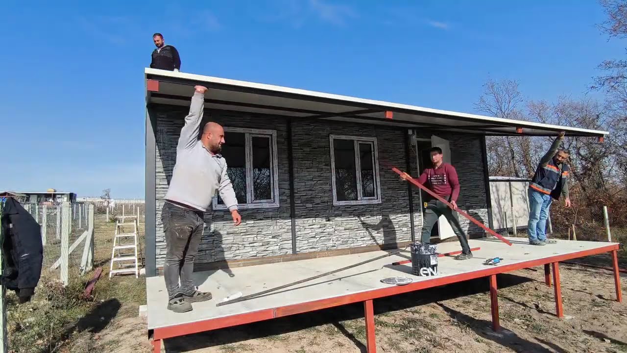 konteyner ev montaj süreci