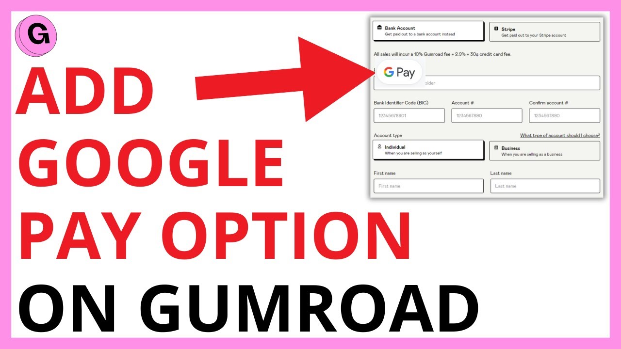 How to Add Google Pay Option on Gumroad [QUICK GUIDE] - YouTube