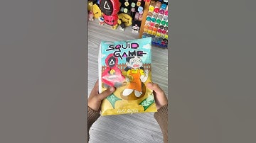 🦑Squid Game Book "2" 🌟🔴🟦 #diy #papersquishy #paper #papercraft #craft #squidgame #squishy #asmr