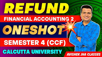 Ep-4|Refund|Taxation II One shot | Bcom Semester -4 | Calcutta University 