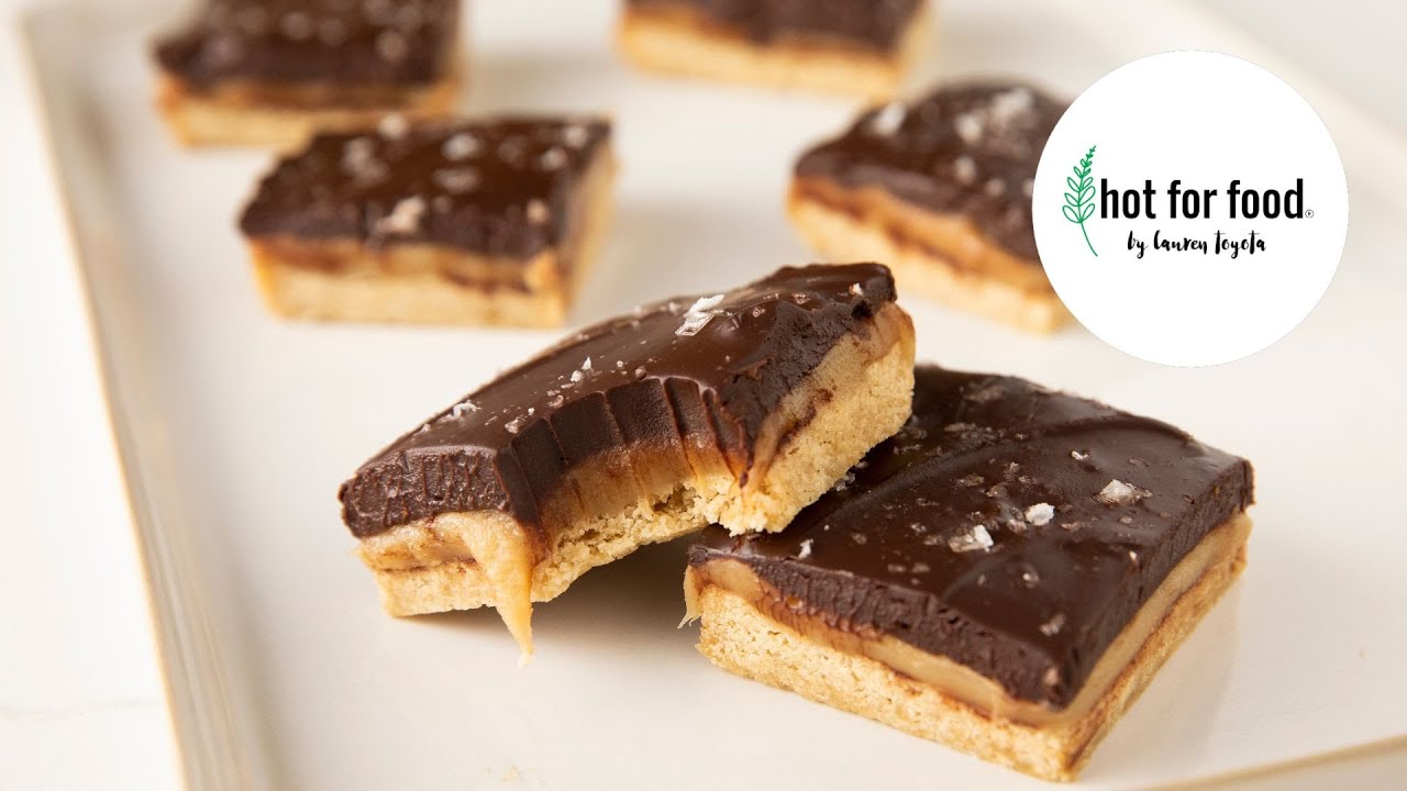 The Best Millionaire Shortbread (Vegan)   hot for food