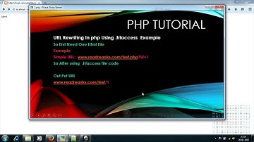 URL rewriting with PHP
