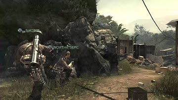COD MW3 triple kill with a frag in Village