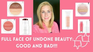 FULL FACE OF UNDONE BEAUTY: GOOD AND BAD!!! #makeupover40
