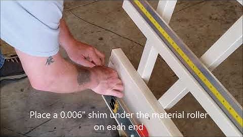 Panel Saw Alignment