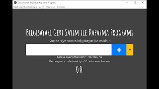 javascript computer shutdown timer app with electron screenshot 3