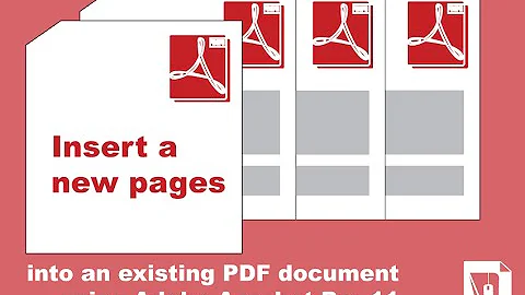 How to insert a new page into an existing PDF document using Adobe Acrobat Pro 11 | Pixascene