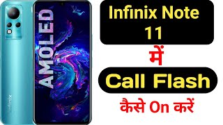 How to on call flashlight feature on Infinix Note 11 || Infinix Note 11 me call flash kaise on kare screenshot 4
